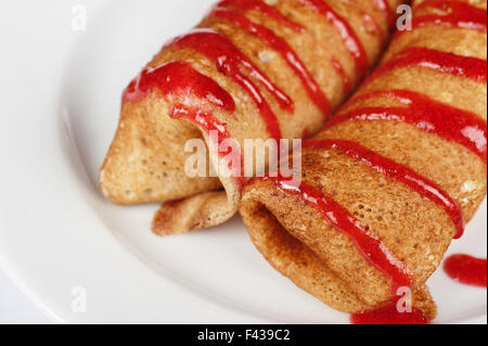 Frittelle con salmone Foto Stock