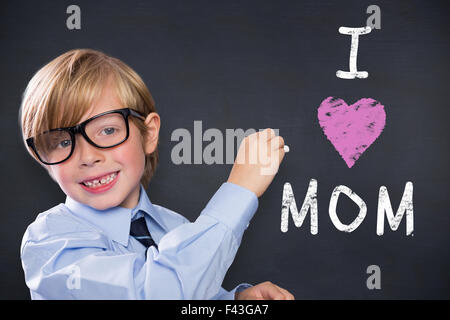 Immagine composita della cute di scrittura della pupilla Foto Stock