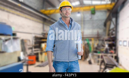 Immagine composita di casual architetto Foto Stock