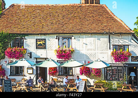 La Fox Inn di Finchingfield, Essex Foto Stock
