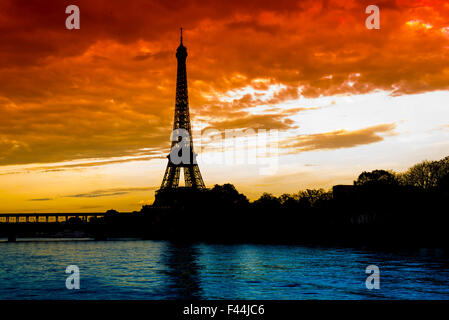 Torre Eiffel, Parigi, Francia Foto Stock