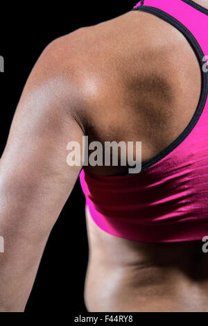 Close up donna muscolare Foto Stock