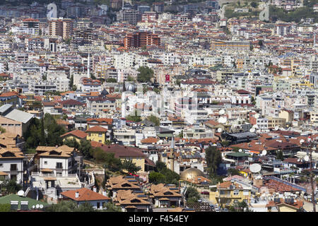 Cityscape Alanya in Turchia Foto Stock