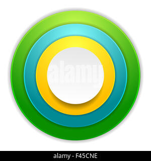 Luminose cerchi colorati background aziendale Foto Stock