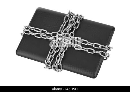 Notebook e catene Foto Stock