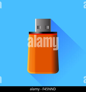 Orange Memory Stick Foto Stock