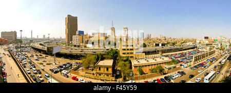 Il Cairo ingorghi di traffico Foto Stock