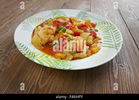 Ghiveci - stufato di verdure cotte o insalata di verdure. Foto Stock