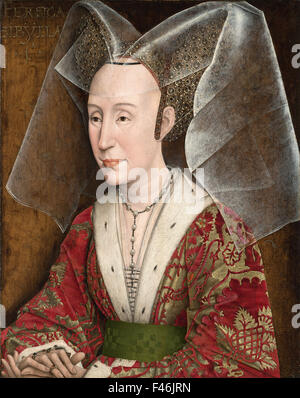 Rogier van der Weyden - Ritratto di Isabella di Portogallo Foto Stock