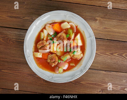 Bavarese stufato di polpette.cucina tedesca Foto Stock