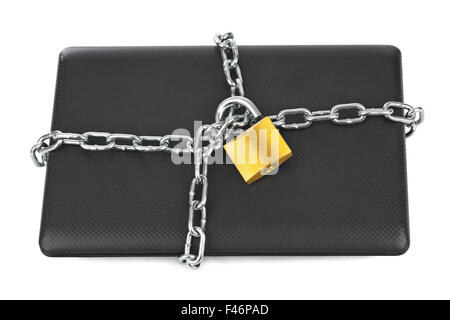 Notebook e catene Foto Stock