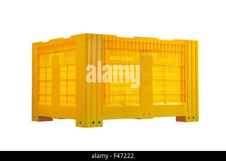 Pallet in plastica contenitore Foto Stock