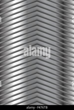 Abstract frecce metalliche disegno vettoriale Foto Stock