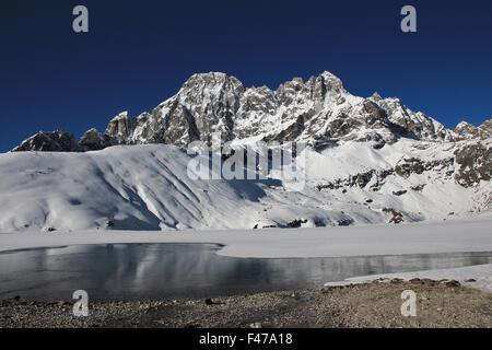 Vista dal Gokyo Foto Stock