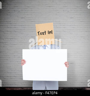 Immagine composita di imprenditore anonimo Foto Stock