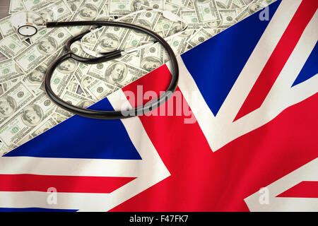 Immagine composita di stetoscopio Foto Stock