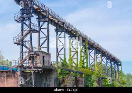 Percorso ferroviario, metallo Foto Stock