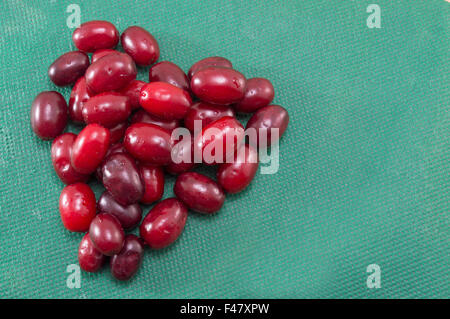 Tino forma resa dal fresco frutta cornel Foto Stock