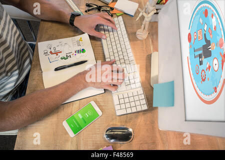 Immagine composita della grafica di brainstorming Foto Stock