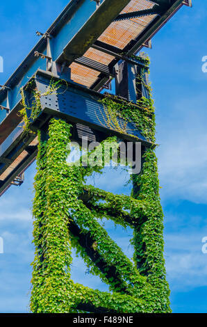 Visitare il Parco Paesaggistico Duisburg Foto Stock