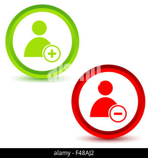 Icone dell'utente impostate Foto Stock