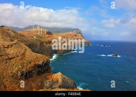 Punta orientale dell'isola di Madera Foto Stock