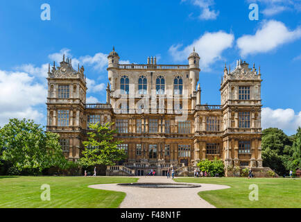 Wollaton Hall, una 16thC Elizabethan country house, Wollaton Park, Nottingham, Inghilterra, Regno Unito Foto Stock