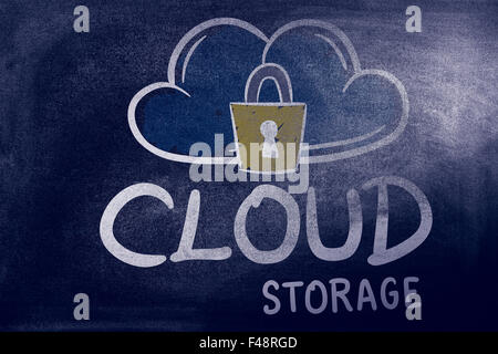 Immagine composita di cloud di storage Foto Stock