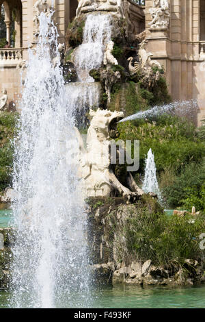 Parc de la Ciutadella il Font de la cascada Fontana Foto Stock