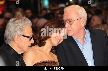 Londra, Regno Unito. 15 ottobre, 2015. Harvey Keitel, Rachel Weisz e Michael Caine assistere ad uno screening della gioventu' durante la BFI London Film Festival di VUE Leicester Square. Credito: Ferdaus Shamim/ZUMA filo/Alamy Live News Foto Stock