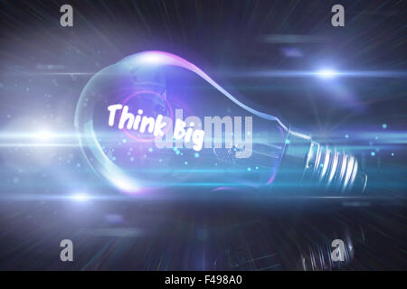 Immagine composita di pensare in grande Foto Stock
