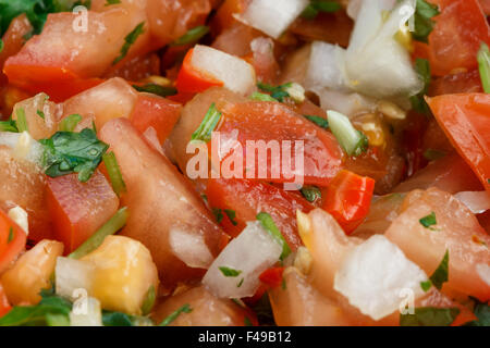 Close-up della salsa Pico de Gallo Foto Stock