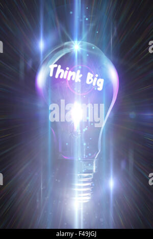 Immagine composita di pensare in grande Foto Stock