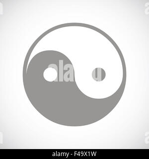 Yin Yang icona nera Foto Stock