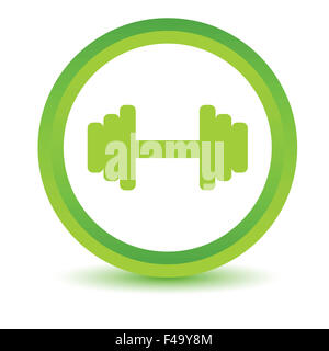 Verde icona dumbbell Foto Stock