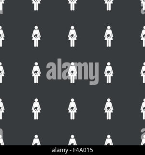 Dritto nero donna incinta pattern Foto Stock