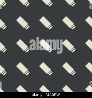 Dritto black USB stick pattern Foto Stock