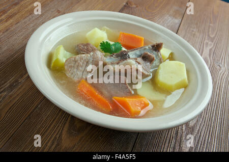 Islandese di zuppa con carne Foto Stock