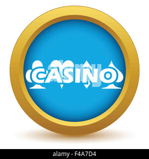 Oro icona del casinò Foto Stock