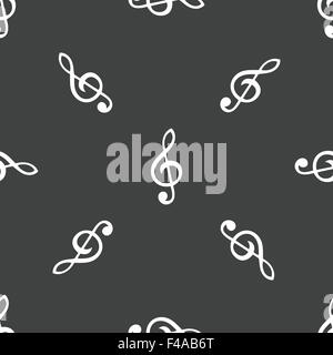 Chiave di Violino pattern Foto Stock