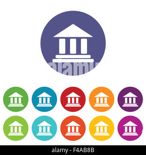 Costruzione classica icona impostare Foto Stock