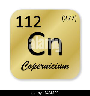 Elemento Copernicium Foto Stock
