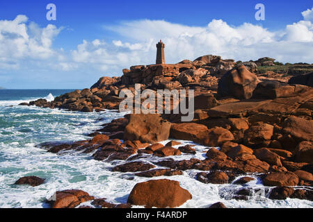 Faro uomini Ruz A la Pointe de Squewel Foto Stock