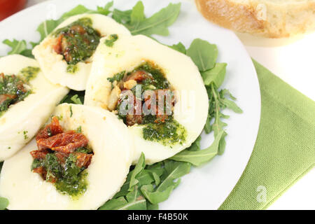 Mozzarella ripiene Foto Stock