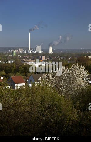 Vista da Tippelsberg, Bochum, Germania. Foto Stock