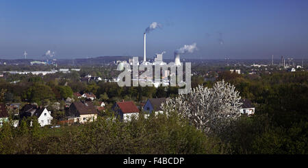 Vista da Tippelsberg, Bochum, Germania. Foto Stock