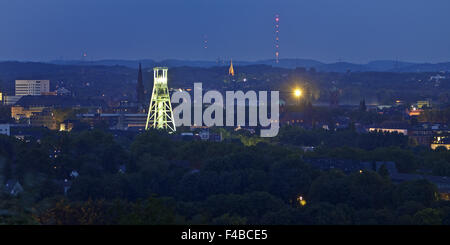 Vista da Tippelsberg, Bochum, Germania. Foto Stock