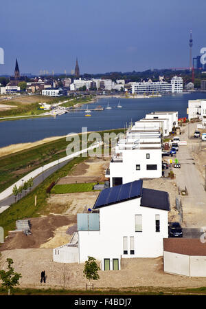 Sviluppo di alloggiamento, Phoenix Lago, Dortmund. Foto Stock