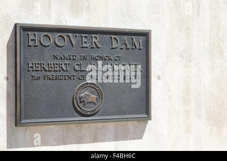 La diga di Hoover in Nevada Foto Stock