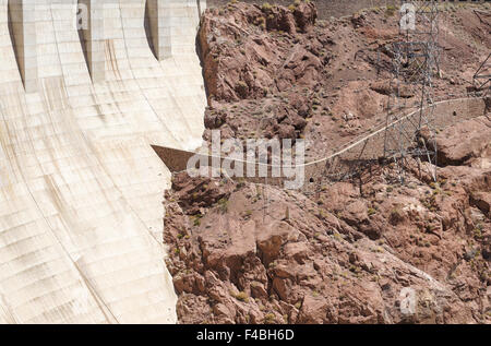 La diga di Hoover in Black Canyon Foto Stock